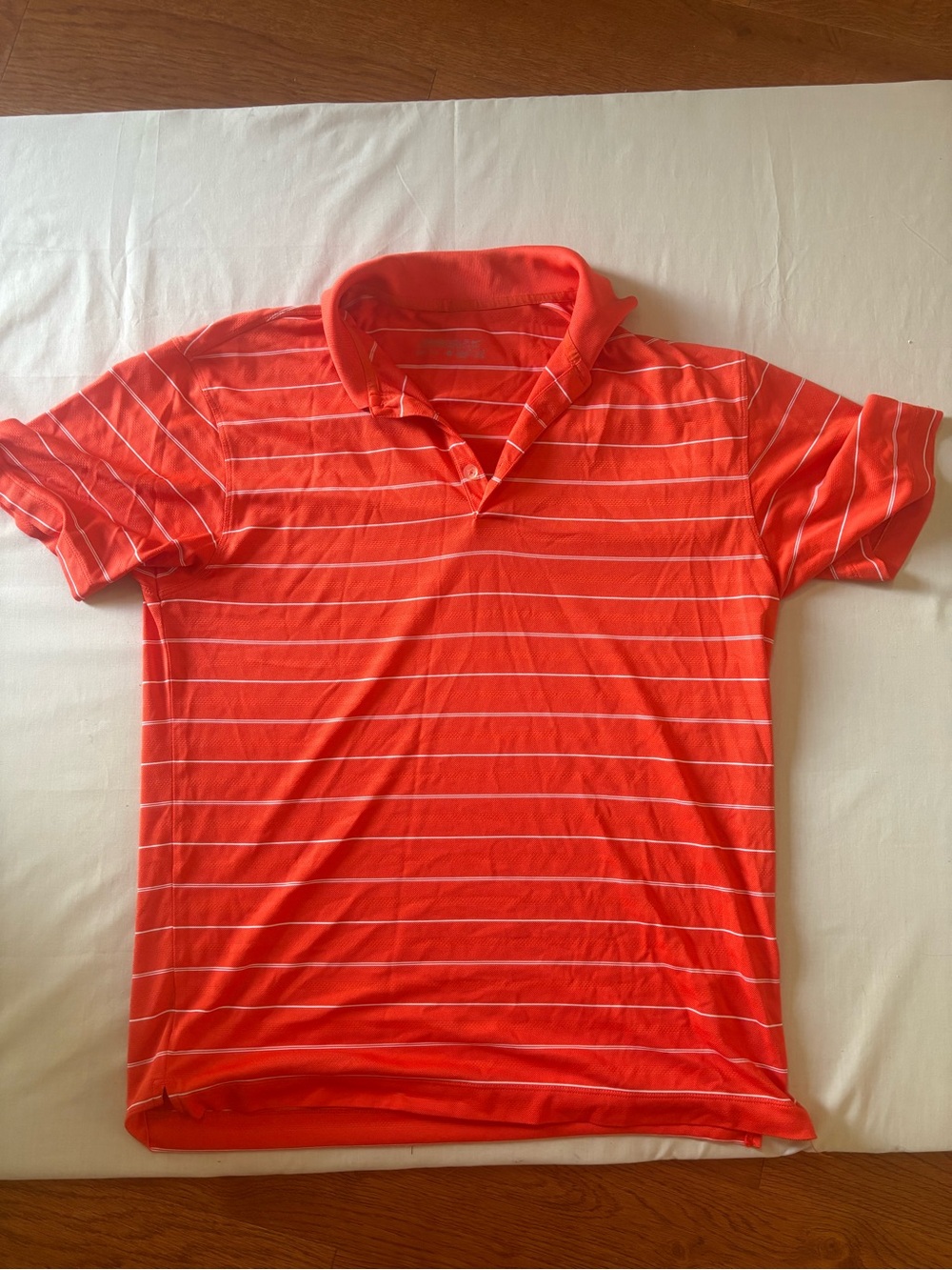 Nike Coral Stripe Polo Shirt - White Accent